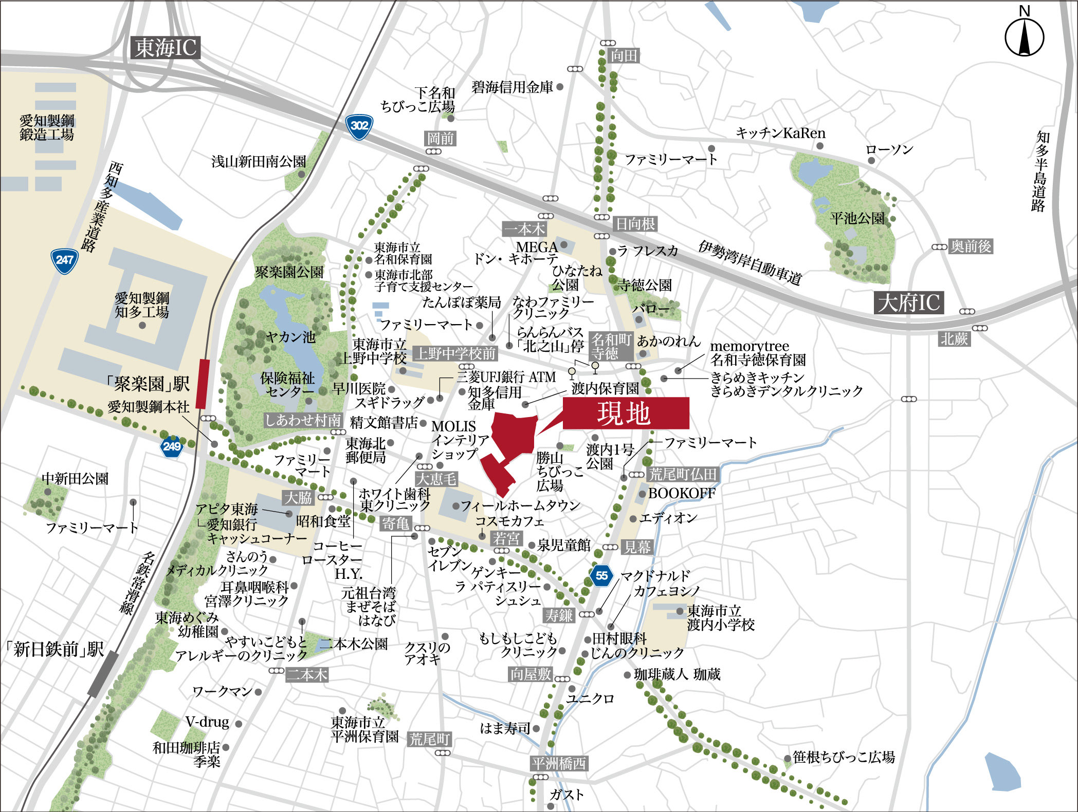 現地案内地図